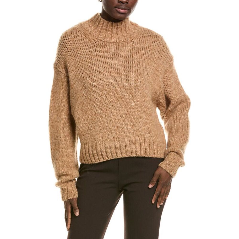 Marc Cain Womens Wool & Alpaca-Blend Sweater, Brown